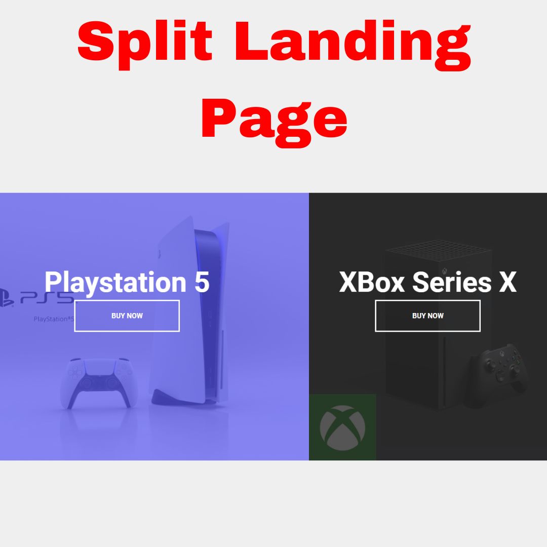 Create Split Landing Page using html css and javascript.jpg